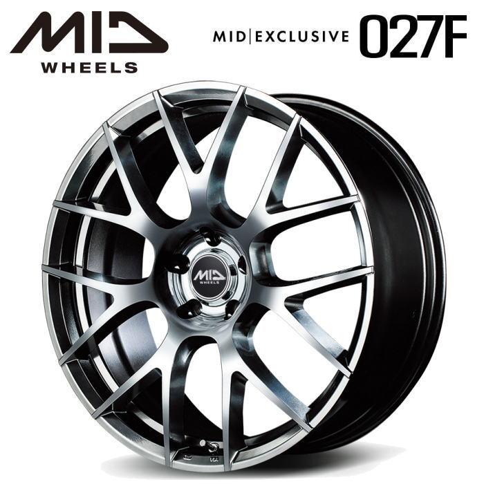 RMP MID 027F 19インチ 7.5J インセット53 5穴 PCD 114.3 ハイパー