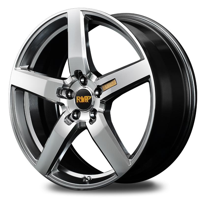 MID RMP 050F 18インチ 7.5J インセット51 5穴 PCD 112 ゴルフ5・6・7 アウディA3 セミグロスガンメタ スポーク ホイール単品4本セットの画像