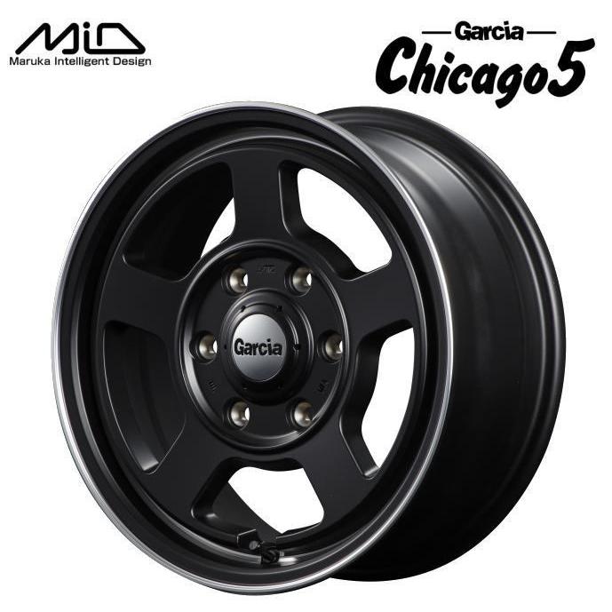 当店の記念日 ホイールのみ1本 MID GARCIA CHICAGO5 SBP 15インチ 6.0J