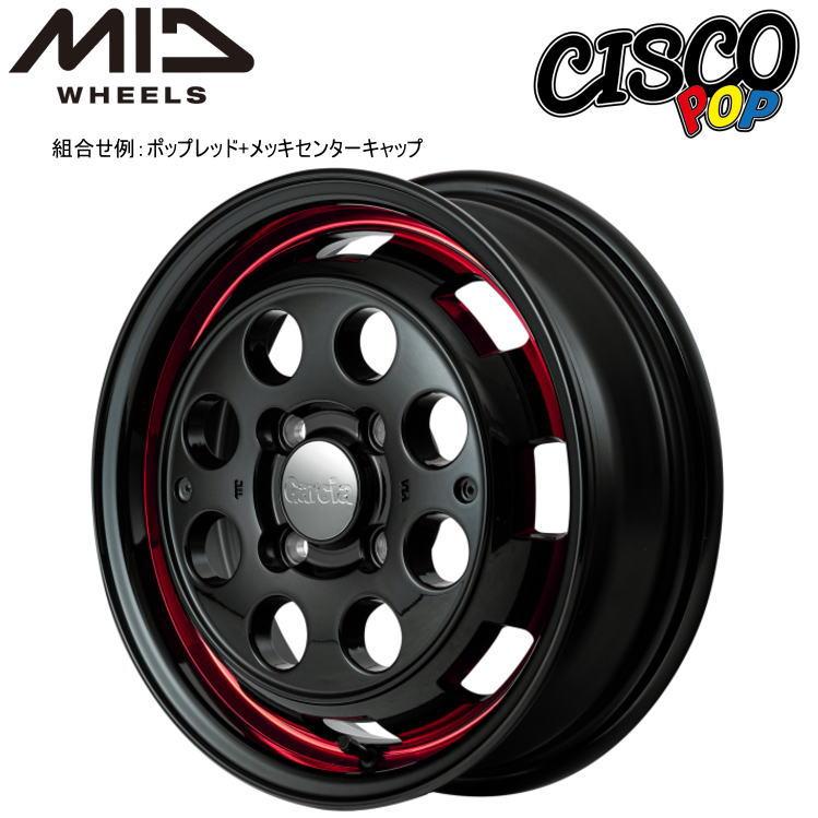 マルカサービス Garcia CISCO POP 14インチ 4.5J インセット45 4穴 PCD 