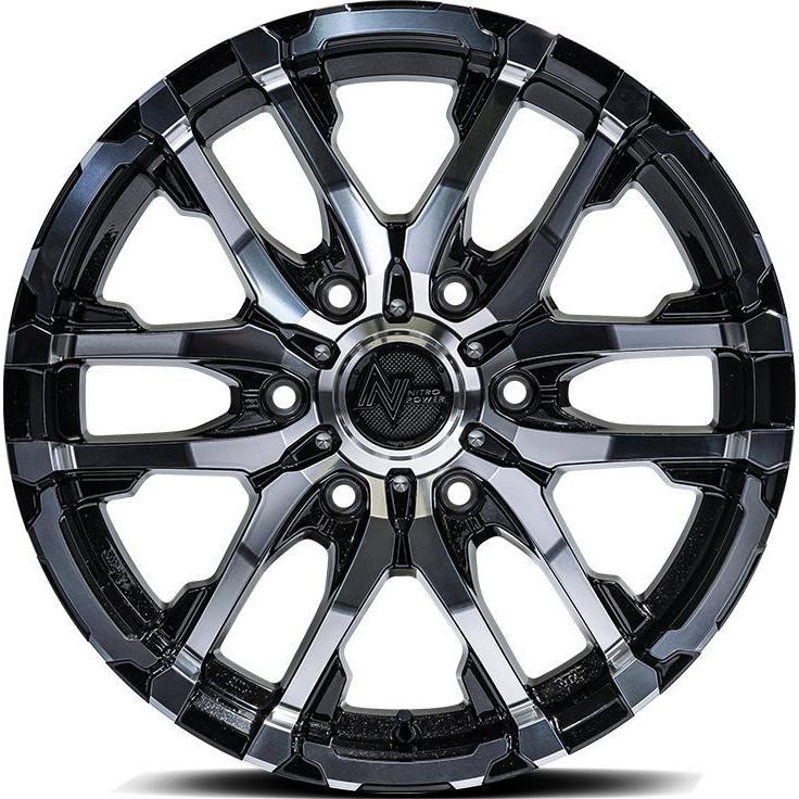 PIAARACING ROCKSPEED 15×6J +33 2本セット ⓶ NITRO POWER 200系ハイエース レジアスエース M26 CROSS FANG