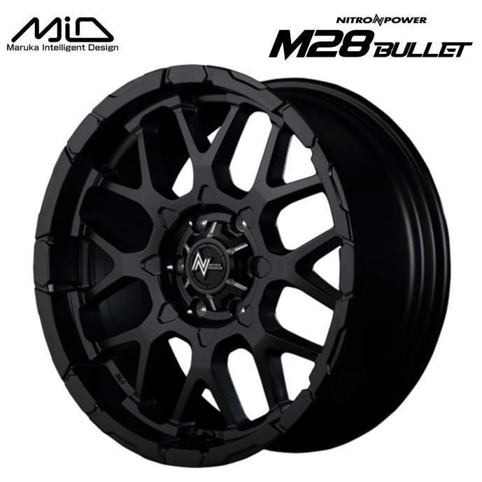 4本セット　NITRON POWER M28 BULLET 15インチ　4穴 マルカサービス NV350キャラバン NITROPOWER M28BULLET M28バレット 17