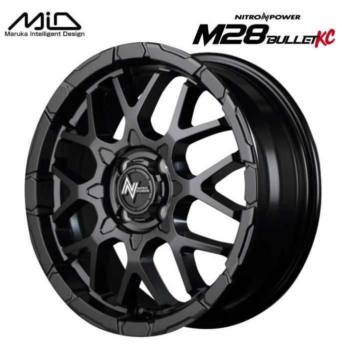 4本セット　NITRON POWER M28 BULLET 15インチ　4穴 マルカサービス NITROPOWER M28BULLET KC M28バレット 15インチ 5J