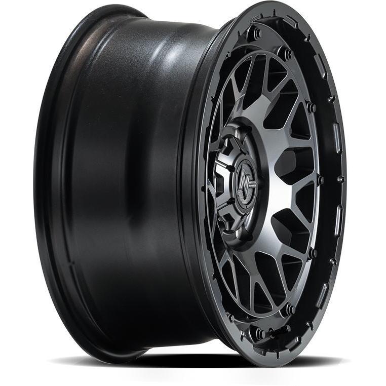200系ハイエース/レジアスエース NITROPOWER M29 STINGER スティンガー 17インチ 6.5J インセット38 6穴 PCD 139.7 バレルブラック ホイール単品4本の画像