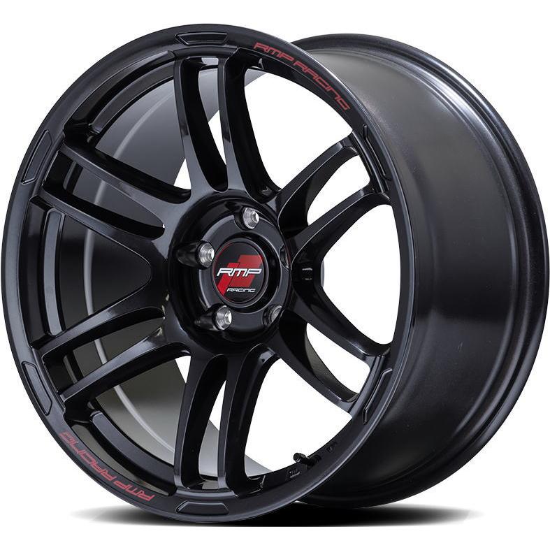 ブラックスポークホイールセット RMP マルカサービス MID RMP RACING R26 17インチ 7J インセット48 5穴