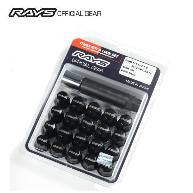 RAYS RAYS 17HEXロック＆ナットセット 5H車用 ナットサイズ：M12×P1.5 