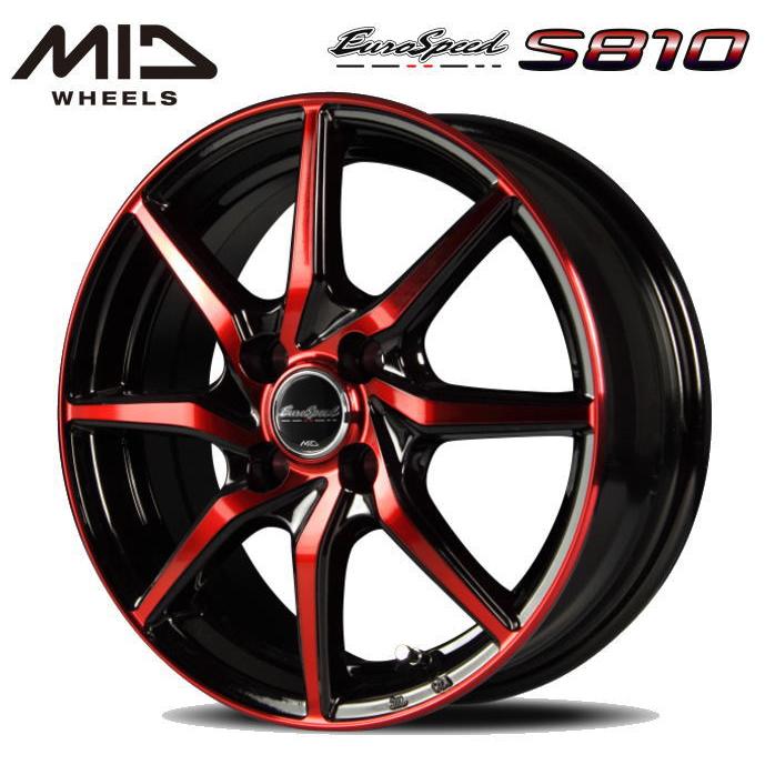 マルカサービス EuroSpeed S810 12インチ 4J インセット43 4穴 PCD 100