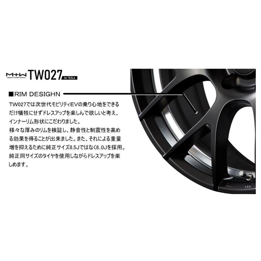 マルカサービス MID MTW TW027 for TESLA 19インチ 8J インセット33 5