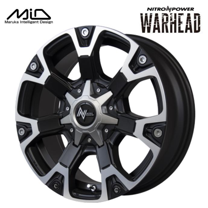【未使用】NITRO POWER 17インチ ホイール 4本セット NITRO POWER（ナイトロパワー） マルカサービス NITRO POWER WARHEAD