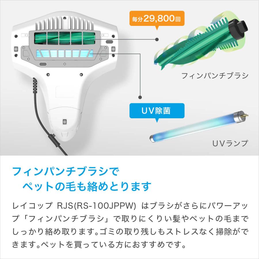 布団クリーナー　レイコップ　新型RJS /RJS-100PW-S1　 布団掃除機 UV除菌 ダニ対策　ふとん　布団　アウトレット｜raycop｜05