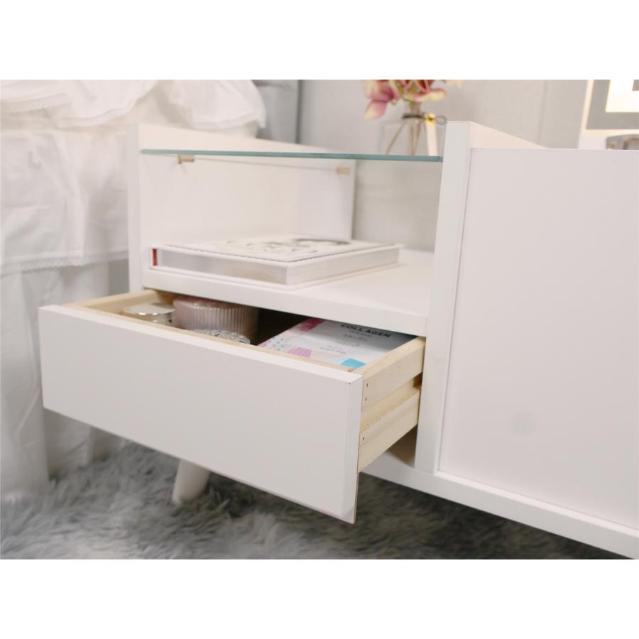 ドレッサー オシャレ 新生活応援 自社製品 北欧風 化粧台 幅60cm LEDミラー お姫系 女優ミラー スツール付き 寝室 化粧テーブル 小さい化粧台 コスメ台 収納 |  | 06