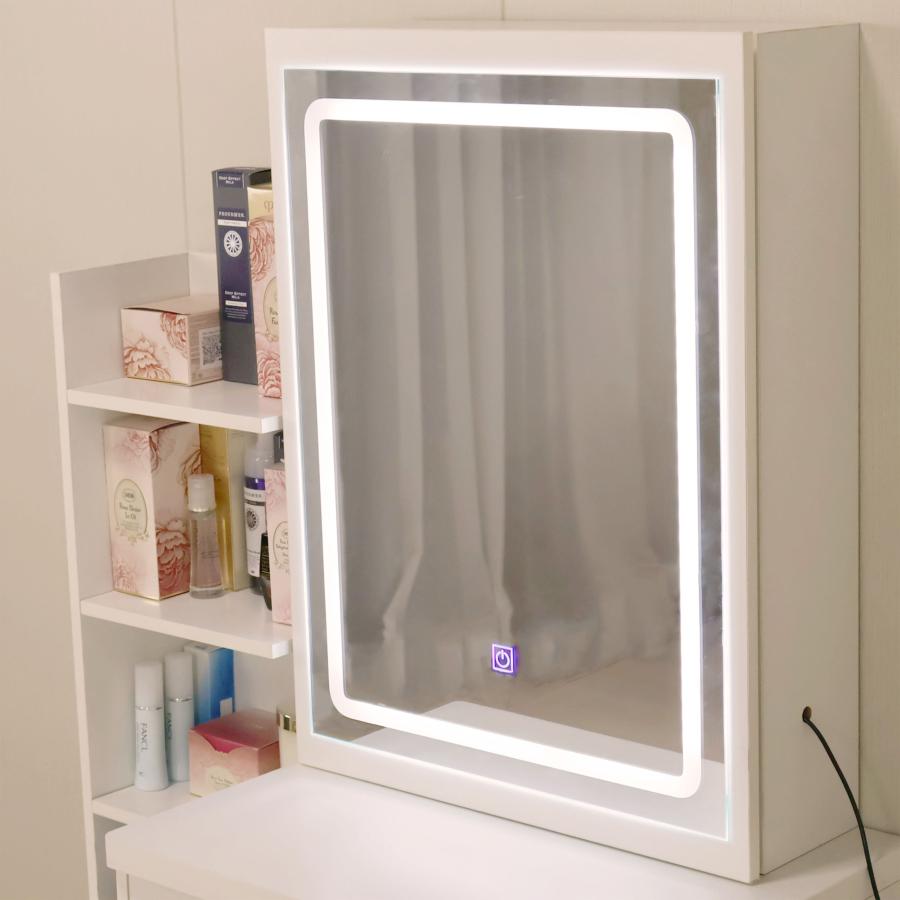 ドレッサー オシャレ 北欧風 化粧台 コスメ台 女優ミラー 鏡台 LEDミラー お姫系 スツール付き 寝室 化粧テーブル 小さい化粧台 収納 ネイルサロン まつげサロン |  | 11