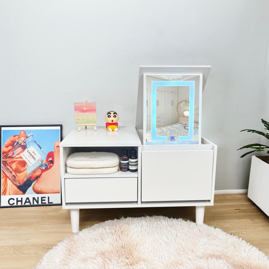 ドレッサー オシャレ 新生活応援 自社製品 北欧風 化粧台 幅60cm LED