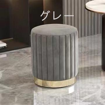 F＆I ベロア調 ベルベットラウンドスツール 椅子 SF07 大人気 4色あり