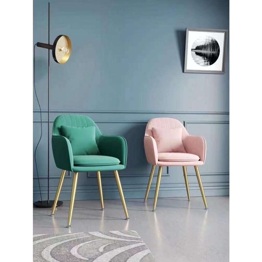 ダイニングチェア 自社製品 椅子 ベロア調 ワイドチェアー ソファチェア  ベロア ベルベット ソファ椅子 スツール 背もたれ椅子 可愛い 大人気  SF03 | F＆I | 06