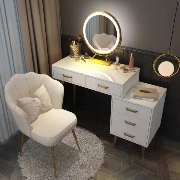 F＆I ドレッサー コンパクト テーブル オシャレ 白 化粧台 幅