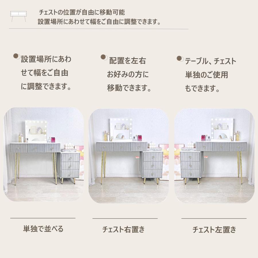 F＆I ドレッサー おしゃれ 値引キャンペーン 鏡台 化粧台 北欧風 お姫