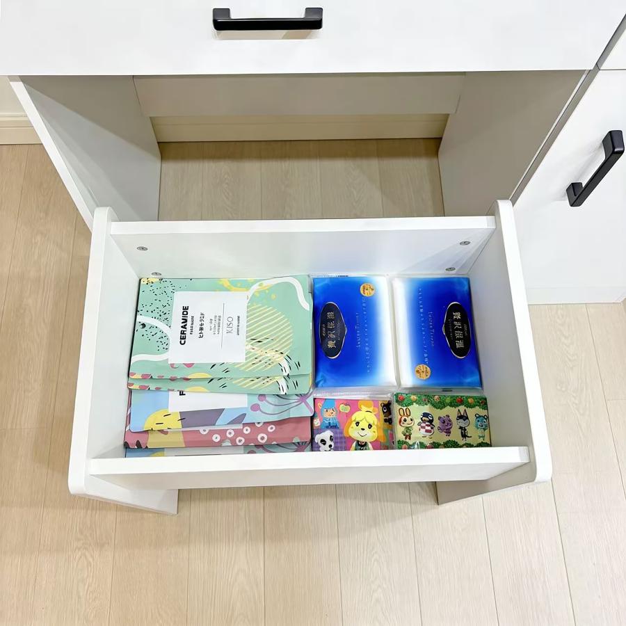 ドレッサー 折りたたみ式サイドテーブル コンパクトデザイン LED 補光ミラー付き 仕切り収納 ホワイト モダンシンプル 省スペース 一人暮らしアパート専用 | F＆I | 17