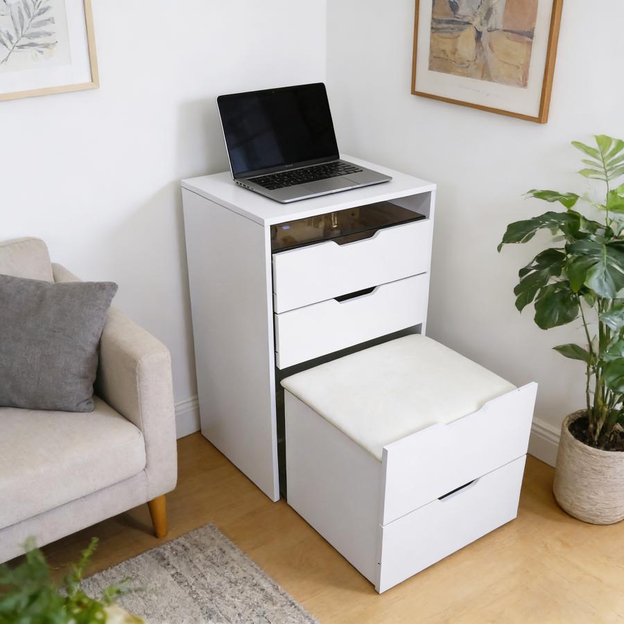 ドレッサー コンパクト 大容量 オシャレ 北欧風 化粧台 幅47cm 3色調光LEDミラー お姫系 寝室 化粧テーブル 小さい化粧台 コスメ台 収納 収納 椅子 事務用デスク |  | 06