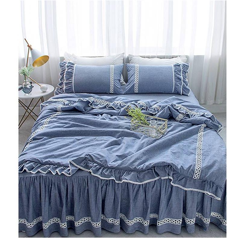 寝具 カバーセット 綿100％ 6色 ブルー ピンク グレー 枯色 薄緑 青緑