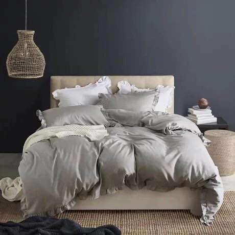 寝具 カバーセット 2色 フリル シンプル B101 |  | 01