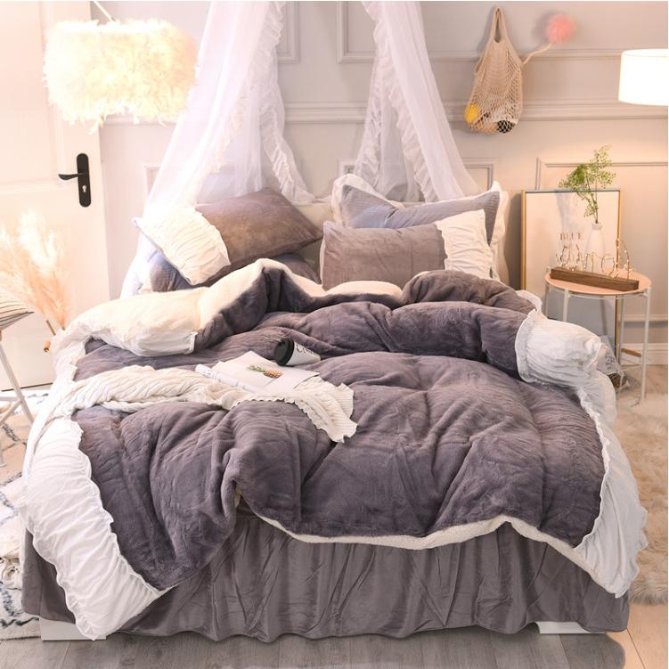 寝具 カバーセット 2色 フリル 姫系 暖かい B107 |  | 13