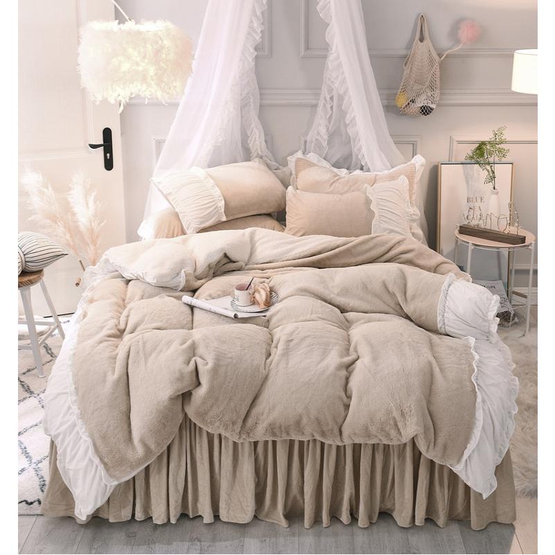 寝具 カバーセット 2色 フリル 姫系 暖かい B107 |  | 16