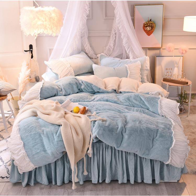寝具 カバーセット 2色 フリル 姫系 暖かい B107 |  | 10