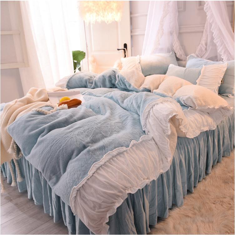 寝具 カバーセット 2色 フリル 姫系 暖かい B107 |  | 03