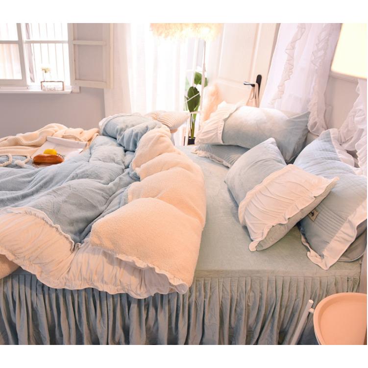 寝具 カバーセット 2色 フリル 姫系 暖かい B107 |  | 11