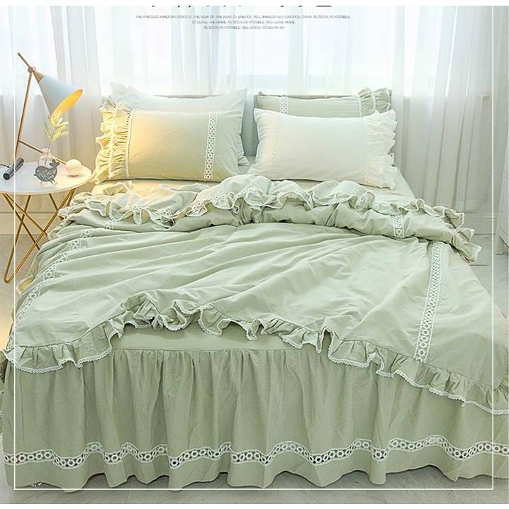 寝具 カバーセット 綿100％ 6色 ブルー ピンク グレー 枯色 薄緑 青緑