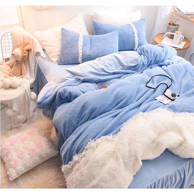 寝具 カバーセット ３色 フリル 花びら 暖かい B110 |  | 04