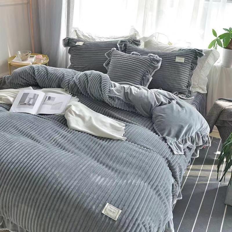 寝具 カバーセット 3色 シンプル 厚手 暖かい B111 |  | 01