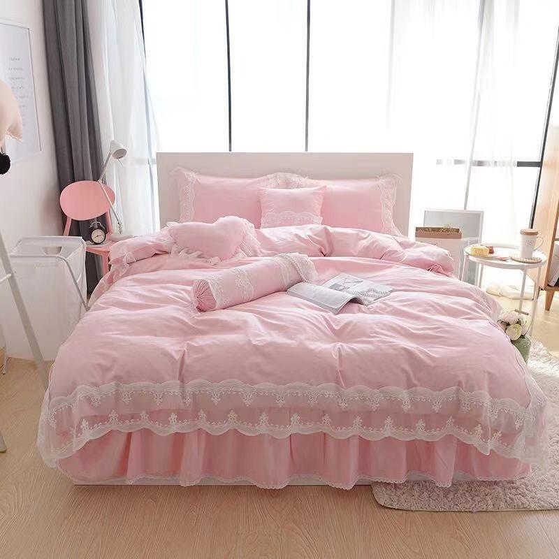 寝具 カバーセット 5色 レース フリル シンプルカラー B113 |  | 04