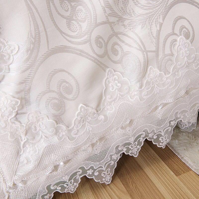 寝具 カバー 白レース調 デザイン シンプル ベッドルーム 一人暮らし B307 |  | 04