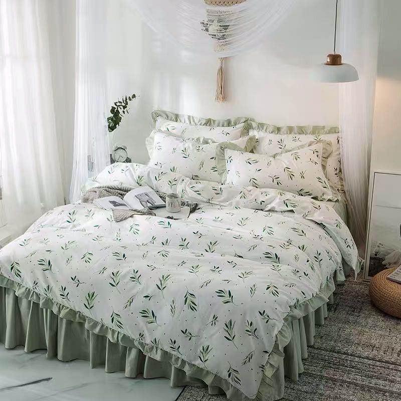寝具 カバー ベッドルーム 一人暮らし ライトグリーン 植物 おしゃれ 23 23 快適ライフ 通販 Yahoo ショッピング