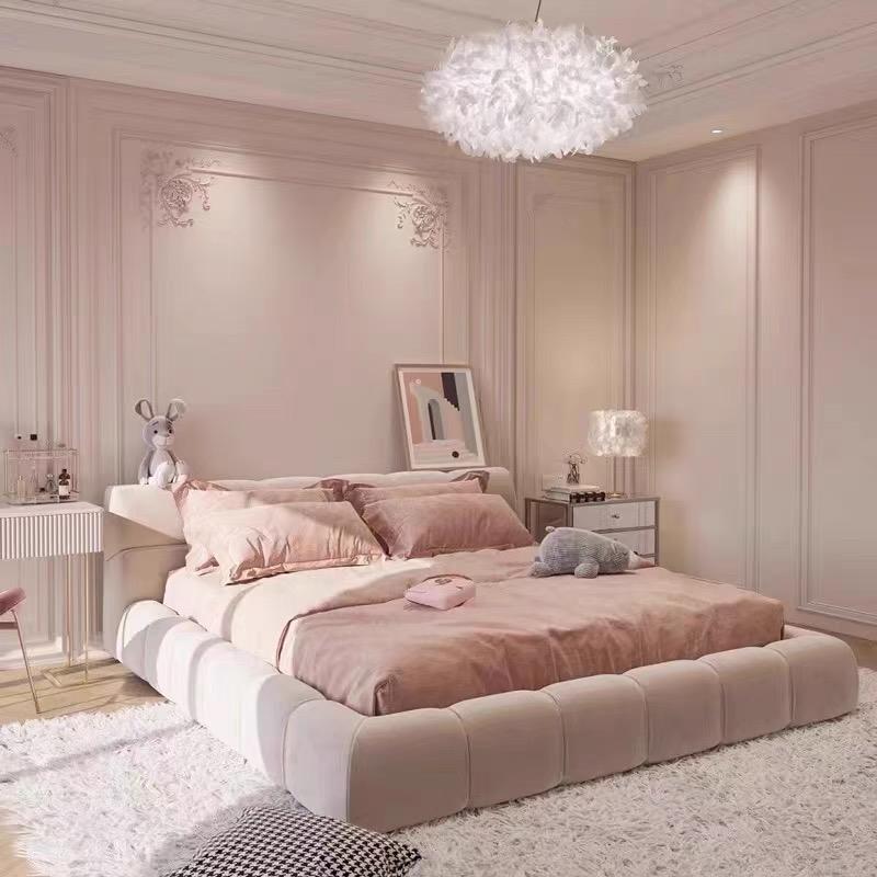 ベッド 寝室 可愛い ベロア調 レザー調 ローベッド  ベッドフレーム シングル ダブル クイーン キング  bed インテリア 北欧 モダン 高級  おしゃれ 一人暮らし |  | 10