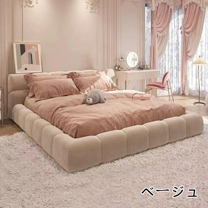 値下げ◆美品◆モダン◆ローベッドフレーム◆クイーン～キングサイズ対応 値下げ◇美品◇モダン◇ローベッドフレーム◇クイーン～キングサイズ