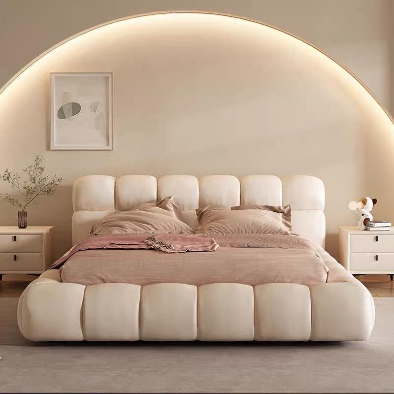 ベッド 寝室 可愛い ベロア調 レザー調 ローベッド  ベッドフレーム シングル ダブル クイーン キング  bed インテリア 北欧 モダン 高級  おしゃれ 一人暮らし |  | 09