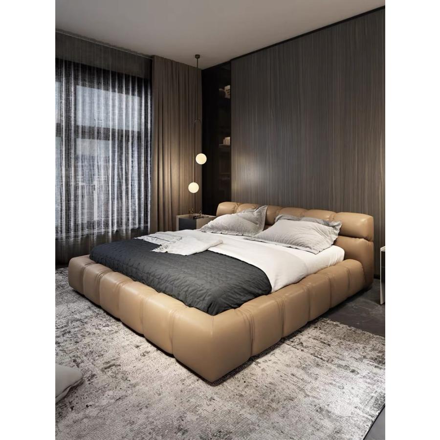 ベッド 寝室 可愛い ベロア調 レザー調 ローベッド  ベッドフレーム シングル ダブル クイーン キング  bed インテリア 北欧 モダン 高級  おしゃれ 一人暮らし |  | 04