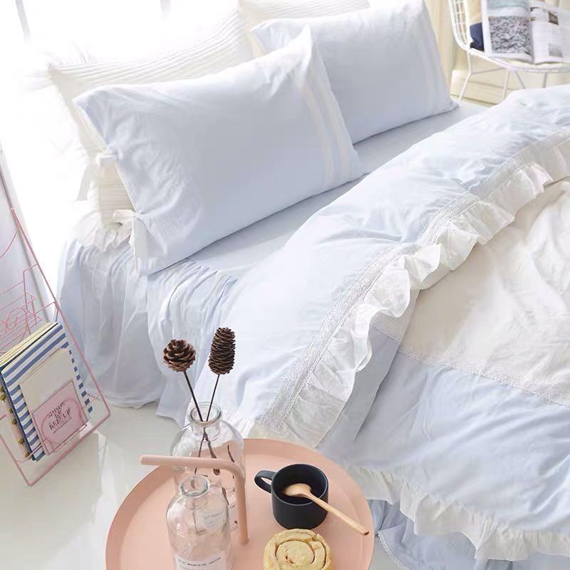 寝具 カバーセット 綿100％ 3色 ブルー ピンク グレー D13 ベッド