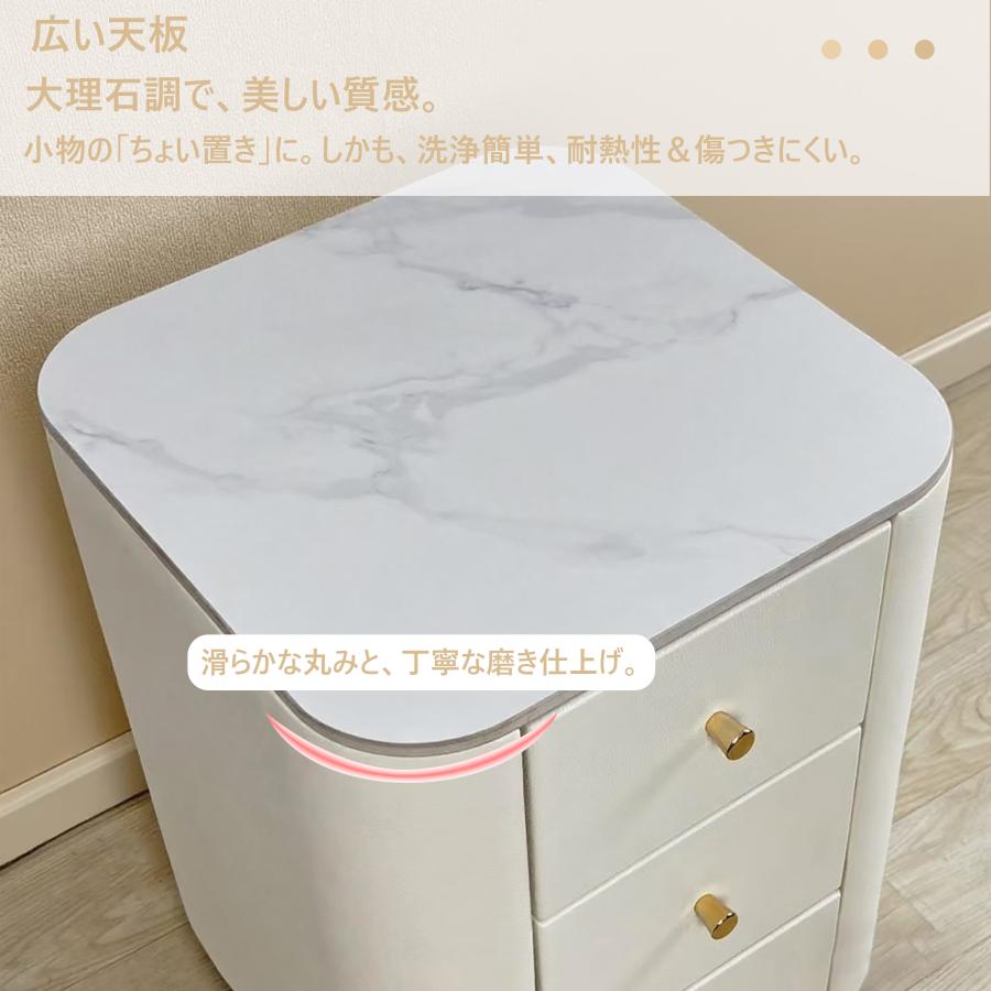 F＆I サイドテーブル チェスト3段引き出し ｛自社製品｝ 収納家具
