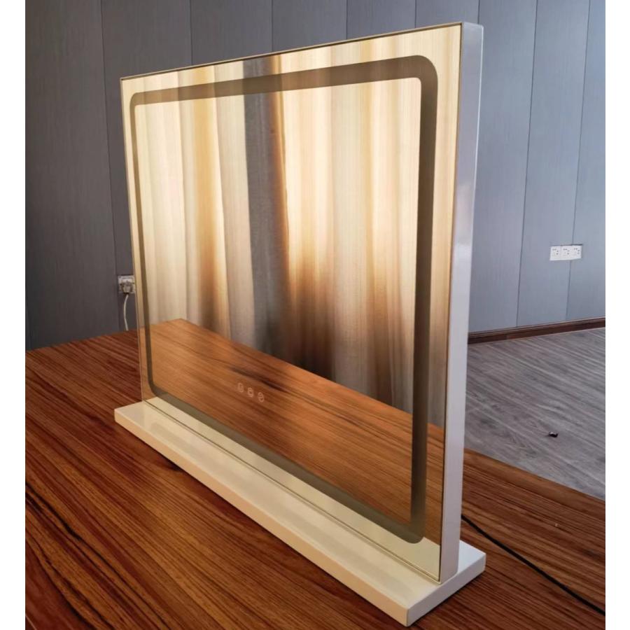 額縁付き 鏡❤︎メイク　ミラー　鏡台　ブラック 楽天市場】LUVODI 女優ミラー led付きアーチ型化粧鏡 大きい