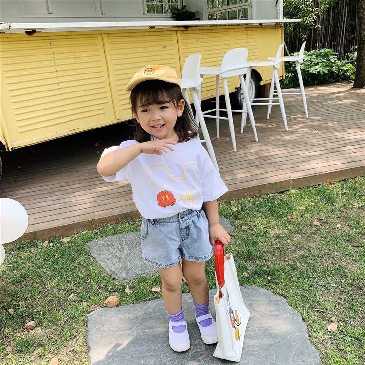 親子コーデ リンクコーデ ディズニーミッキー 半袖tシャツ メンズm 140 国産品