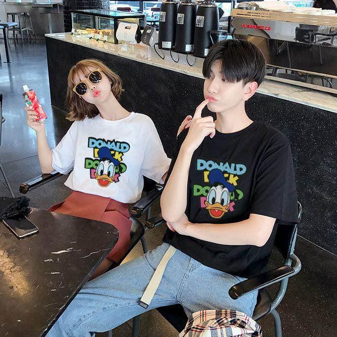 ディズニーtシャツ ペアルックtシャツ 半袖 ドナルド 2色展開 カットソー レディース メンズ ディズニー Q105 Q105 快適ライフ 通販 Yahoo ショッピング