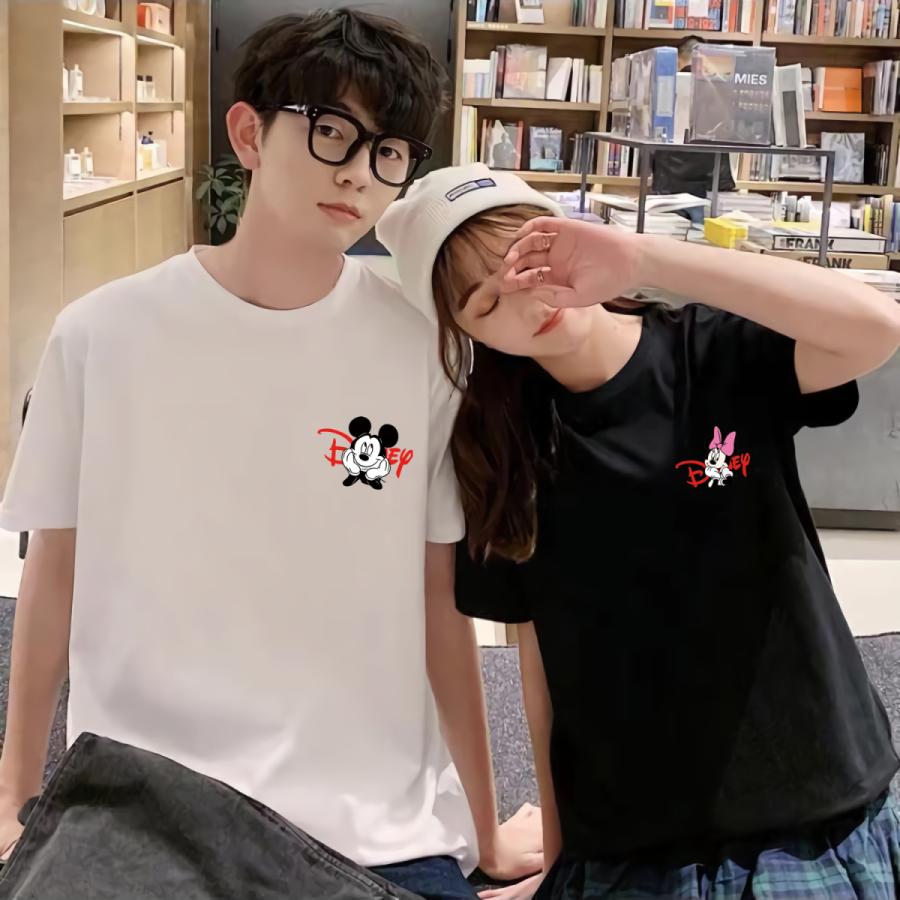 ツムツム ペアルックtシャツ 半袖 コーデ カットソー レディース メンズ ディズニー Q119 快適ライフ 通販 Yahoo ショッピング