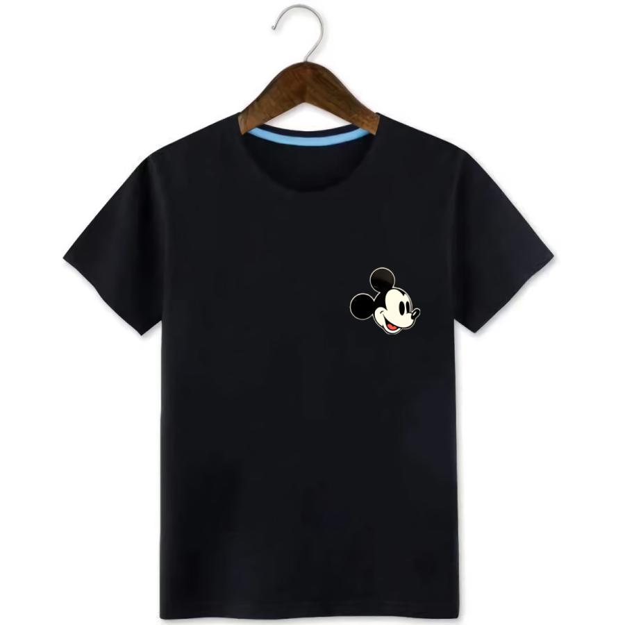 ディズニーtシャツ ペアルックtシャツ 半袖 ミッキー 2色展開 カットソー レディース メンズ ディズニー Q1 1 31 Q131 快適ライフ 通販 Yahoo ショッピング