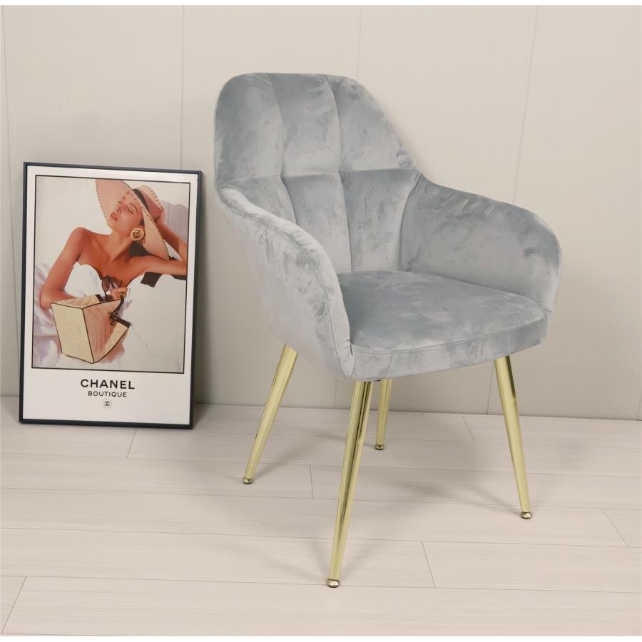 ダイニングチェア ベロア 椅子 クッション付き オフィスチェア チェア