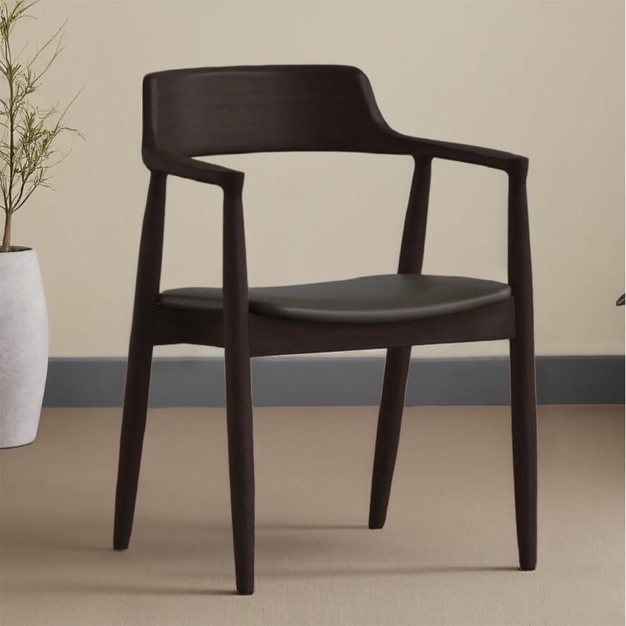 ダイニングチェア 固体木チェア 紙糸座面 リビング用 在宅ワーク用　オーク ペーパーコード アームチェア ラウンドチェア オフィスチェア イス 椅子 木製 肘付き |  | 02