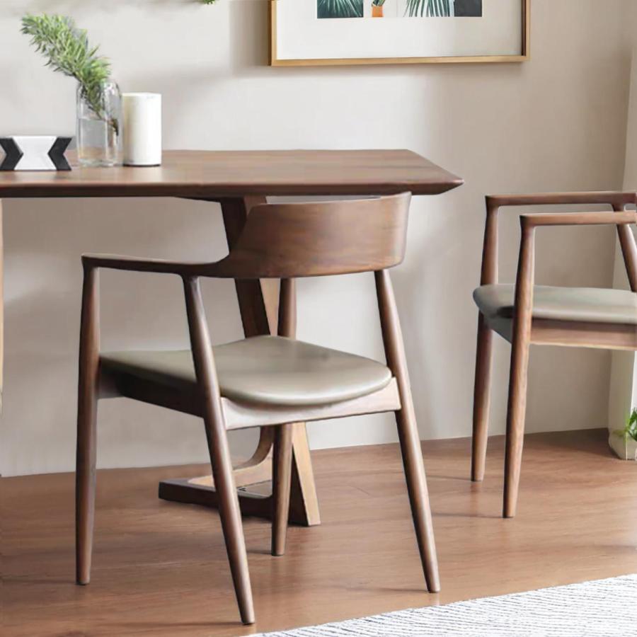 ダイニングチェア 固体木チェア 紙糸座面 リビング用 在宅ワーク用　オーク ペーパーコード アームチェア ラウンドチェア オフィスチェア イス 椅子 木製 肘付き |  | 05